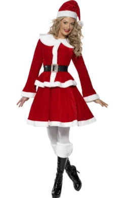 Smiffys Womens Miss Santa Costume