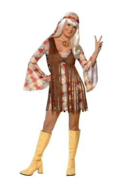 Smiffys Womens 1960s Hippy Costume