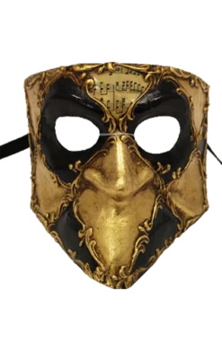 GENERIC Gold Bauta Masquerade Facepiece