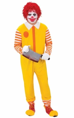 Palmer Adult Evil Food Clown Costume