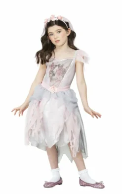 GENERIC Childrens Vintage Ghost Bride Costume