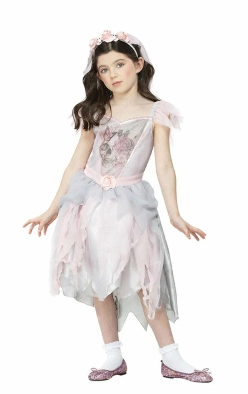 GENERIC Childrens Vintage Ghost Bride Costume 1 GENERIC Childrens Vintage Ghost Bride Costume