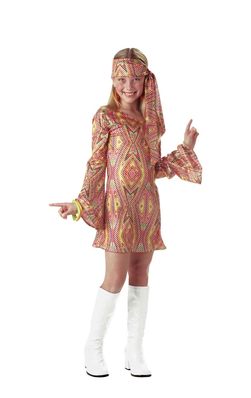 GENERIC Kids Disco Dolly Costume 1 GENERIC Kids Disco Dolly Costume