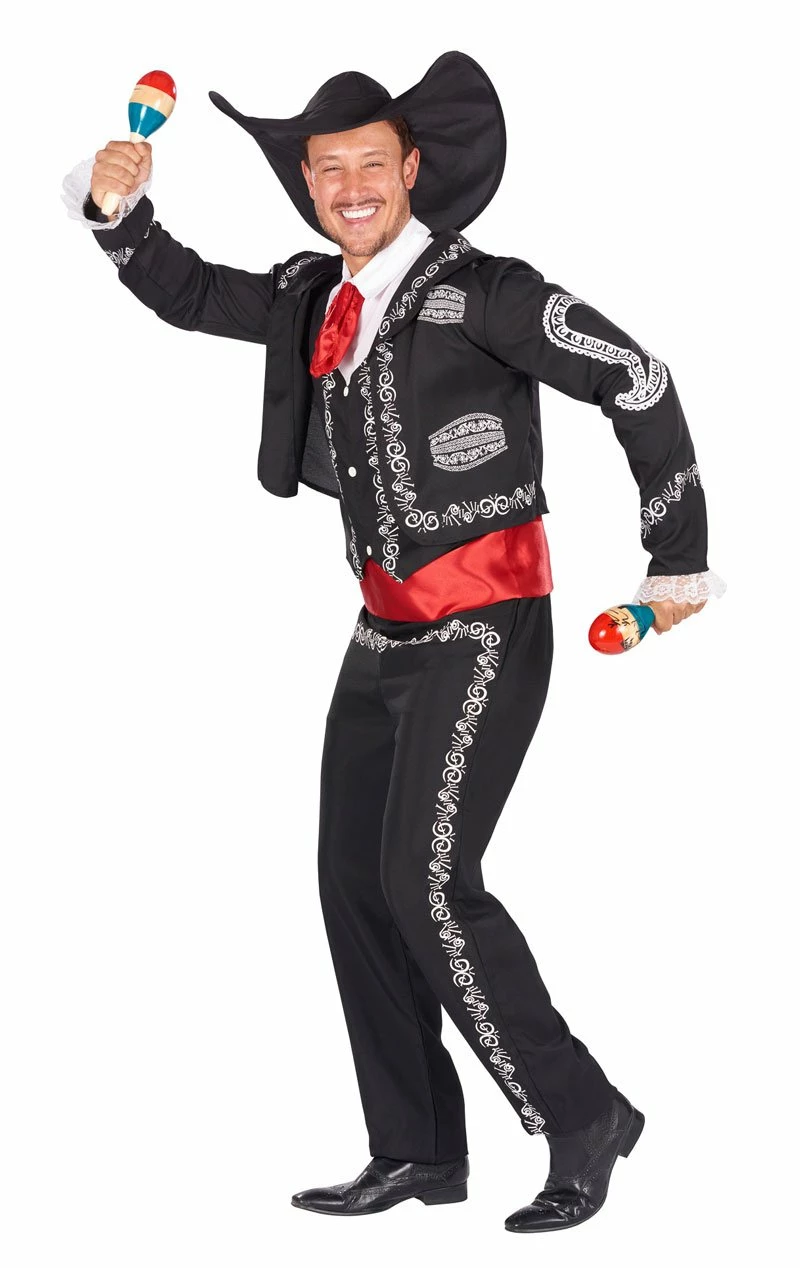 Mens Mexican Mariachi Costume (2 In 1 Costume) 2 Mens Mexican Mariachi Costume (2 In 1 Costume) - Image 2