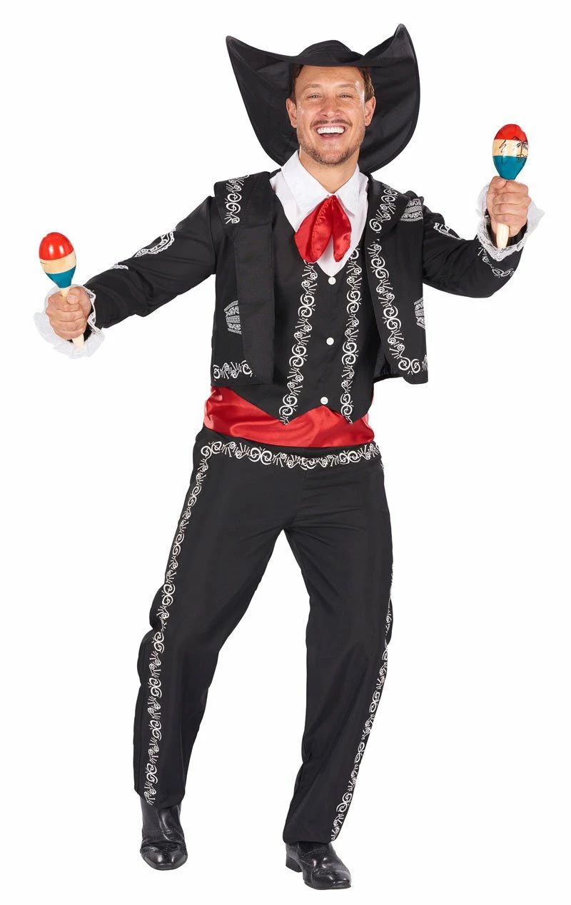 Mens Mexican Mariachi Costume (2 In 1 Costume) 1 Mens Mexican Mariachi Costume (2 In 1 Costume)