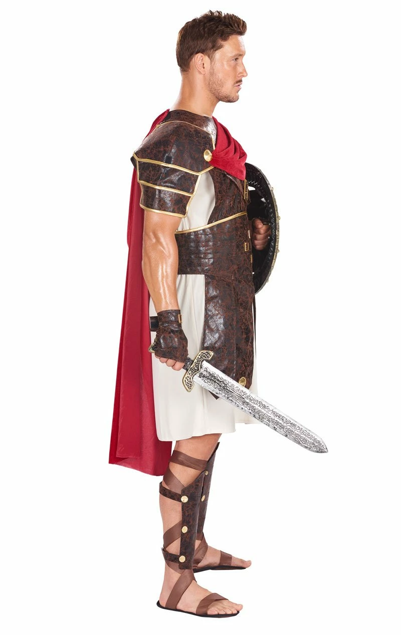 Mens Roman Gladiator Costume 2 Mens Roman Gladiator Costume - Image 2