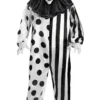 Palmer Mens Monochrome Killer Clown Costume