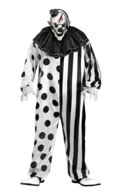 Palmer Mens Monochrome Killer Clown Costume
